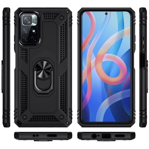 Чехол для телефонов BeCover Military Black for Xiaomi Poco M4 Pro 5G (707120): Материал TPU (термополиуретан) и пластик