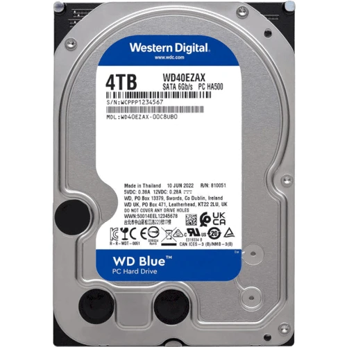 Внутренний жесткий диск WD Blue PC Desktop 4TB (WD40EZAX)