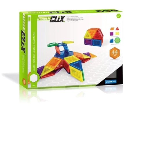 Конструктор Guidecraft PowerClix Solids, 44 детали (G9421): Количество деталей, шт. 44
