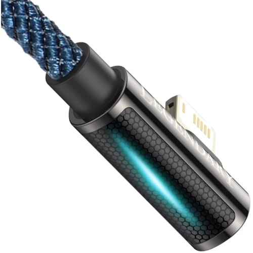 Кабель Baseus USB Cable to Lightning Legend Elbow 2.4A 2m Blue (CACS000103) фото 5