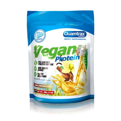 Протеїн Quamtrax Vegan Protein 500 g / 16 servings / Vanilla Cinnamon