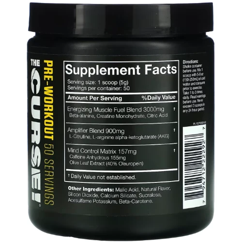 Предтренировочный комплекс JNX Sports The Curse 250g / 50 servings / Pineapple Shred: Тип Комплекс до тренировки