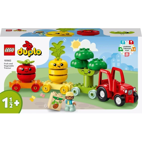Конструктор LEGO DUPLO My First Трактор для вирощування фруктів та овочів 19 деталей (10982): Кількість деталей, шт. 19