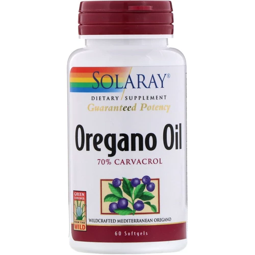 Solaray Oregano Oil, 70% Carvacrol, 60 Softgels (SOR41349)