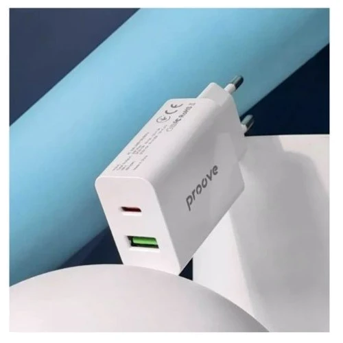 Зарядний пристрій Proove Wall Charger USB-C+USB Rapid 20W White (WCRP20110002) фото 5