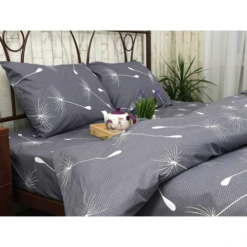 Простирадло Руно Fly grey бязь сіра 220х240 см (76.114Б_Fly grey): Тип простынь