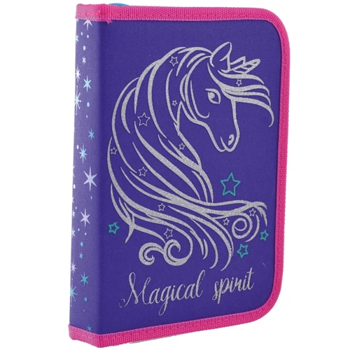 Пенал твердый одинарный с клапаном YES HP-03 "Unicorn" (532160)