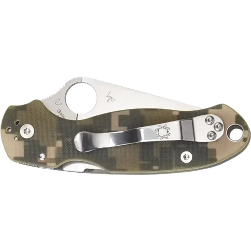 Нож Spyderco Para 3 Black Blade CPM S45VN G-10 camo (87.15.80): Тип ножа Туристический