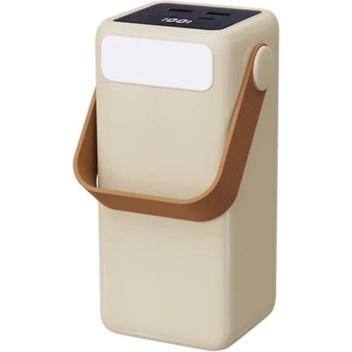 Внешний аккумулятор Wesdar Power Bank 50000mAh 22.5W Beige (S1383-22.5W): Емкость батареи, мАч 50000