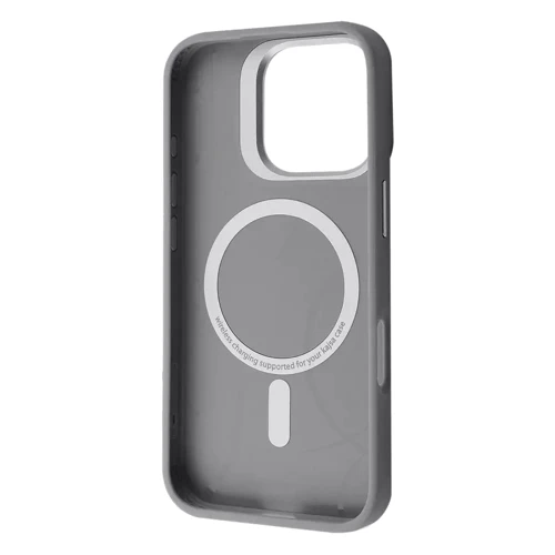 Чехол для iPhone Kajsa Snake Pattern with Magnetic Ring Desert Titanium for iPhone 16 Pro: Цвет серый