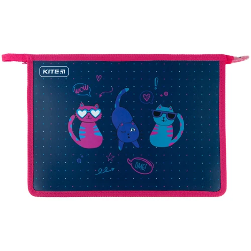 Папка на блискавці Kite Cats A4+ (k23-428-1): Тип Папка для тетрадей