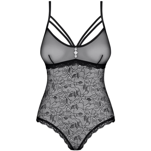 Эротическое боди с вышивкой Obsessive 818-TED-1, XXL