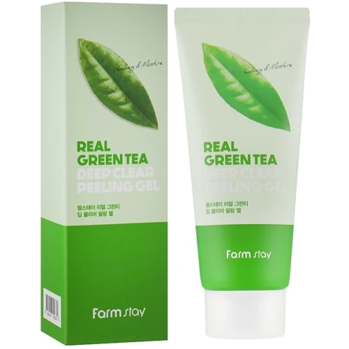 FarmStay Green Tea Deep Clear Peeling Gel Глубоко очищающий пилинг-гель для лица 100 ml