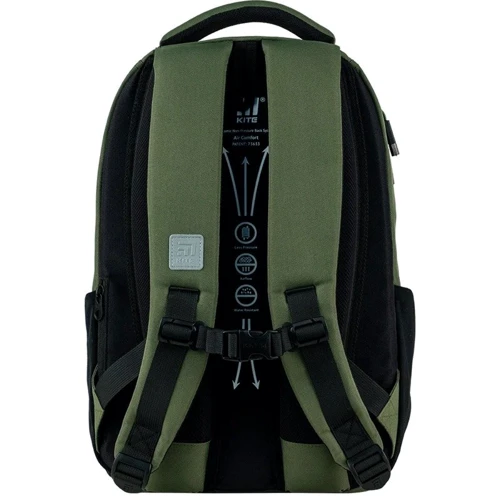 Рюкзак Kite Education teens 2587M-4 (K24-2587M-4): Спинка Мягкая (без ребер жесткости)