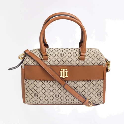 Жіноча сумка саквояж Tommy Hilfiger бежева (TH1483W)