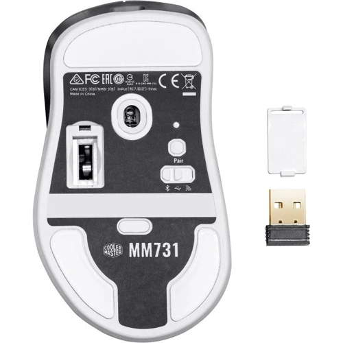 Мышь Cooler Master MM731 Wireless White/Gray (MM-731-WWOH1): Длина кабеля 1.8 м