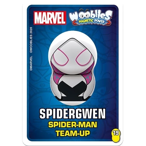 Игровой набор Marvel Wooblies Магнитные фигурки с пусковым устройством 3 шт