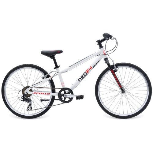 Велосипед 24 "Apollo Neo boys Geared Gloss White / Gloss Black / Gloss Red (SKD-22-23)