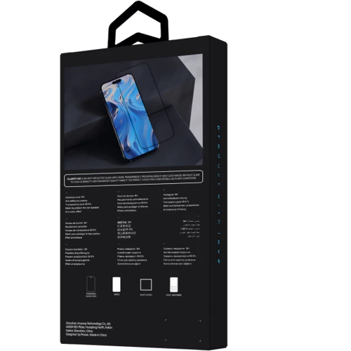 Защитное стекло для iPhone Proove Tempered Glass Clarity AR VS Black for iPhone 15 Pro Max: Цвет черный