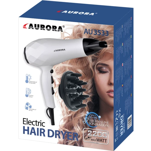 Фен Aurora AU 3533: Потужність, Вт 2200