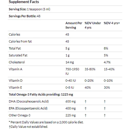 ChildLife, Cod Liver Oil, Natural Strawberry Flavor, 8 fl oz (237 ml) (CDL10500): Форма випуску рідина