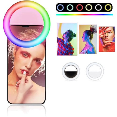RGB Селфи кольцо XOKO BS-007U White RGB LED 9см фото 2