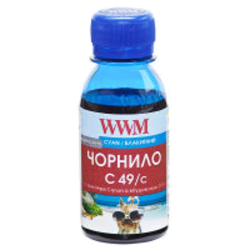 Чернила WWM Canon GI-490 100г Cyan (C49/C-2): Цвет Cyan
