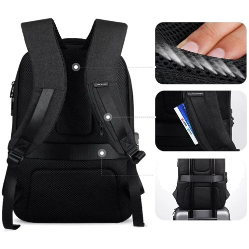 Сумка для ноутбуков Mark Ryden 15,6" Rock Black (MR9405): Цвет черный