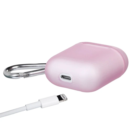 Чехол для наушников Becover Case LingLong i-Smile with Belt Pink IPH1449 (702327) for Apple AirPods фото 1