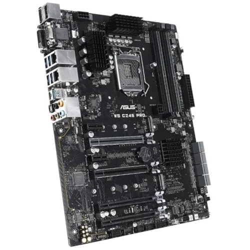 ASUS WS C246 PRO: Разъемы на задней панели S/PDIF (Оптический), HDMI, DisplayPort, USB 2.0, USB 3.2 Gen 1
