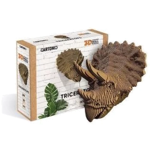 Картонный настенный конструктор Cartonic 3D Puzzle TRICERATOPS