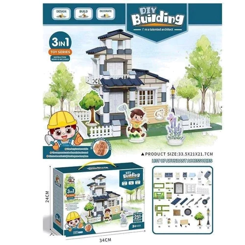 Конструктор DIY Building Строитель 251 деталь (DZ 802): Производитель DIY toys