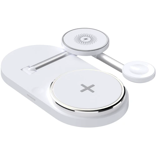 Зарядний пристрій ArmorStandart Wireless Charger H101 3 in 1 Magnetic White (ARM78102): Кабель в комплекті USB-C