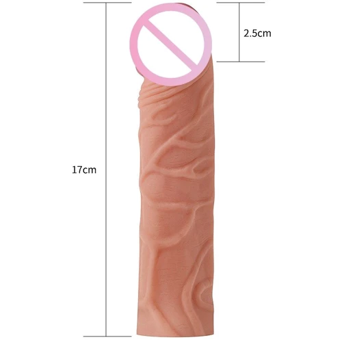 Насадка на член LoveToyPleasure X-Tender Series Flesh Add 1"