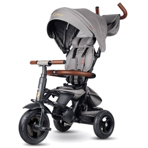 Велосипед трехколесный Qplay Rito Deluxe Grey (S380-17RitoDeluxeGrey)