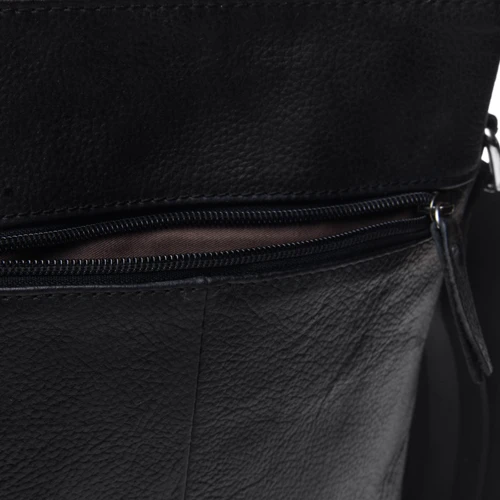 Мужская сумка планшет Keizer черная (K15003-1-black): Застежка Молния