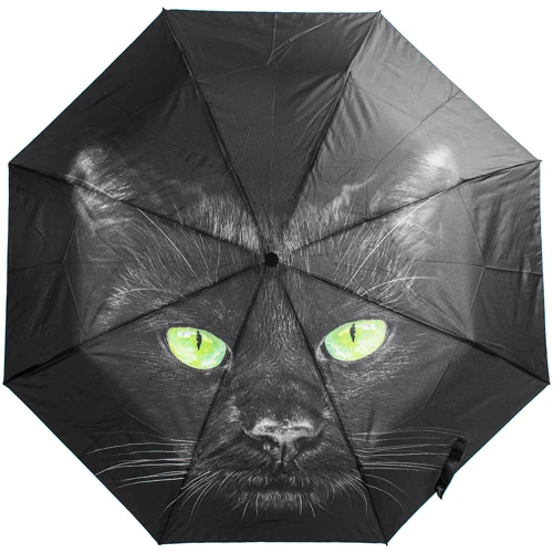 Зонт женский полуавтомат Happy Rain черный (U42287)