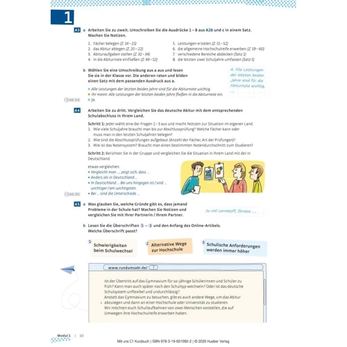Mit uns C1: Kursbuch: ISBN 9783196010602, 978-3-19-601060-2