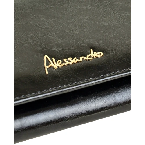 Женский кошелек Alessandro Paoli черный (29307 black): Пол Женский