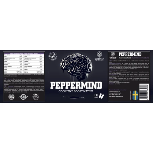 Swedish Supplements Peppermind 60 caps: Стать унісекс