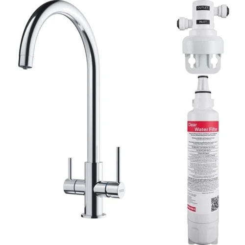 Смеситель для кухни +1 фильтр Franke Lina Clear Water 160.0702.660