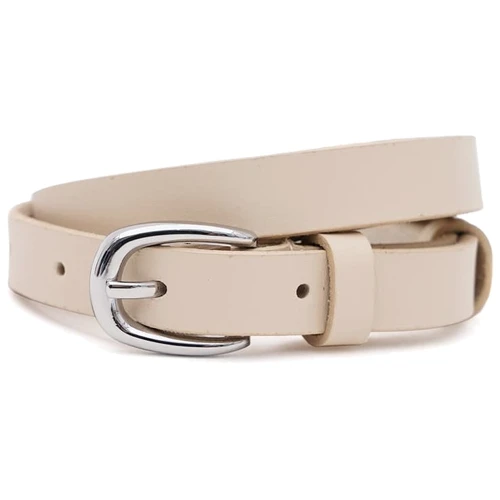 Жіночий ремінь Borsa Leather бежевий (100v1genw61-h.beige)