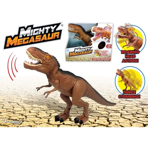 Игрушка Могучий Мегазавр T-Rex рычащий и кусающий 45 см. (4894166800460): Рекомендуемый возраст от 3 лет