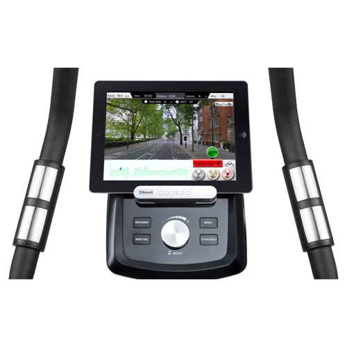 Велотренажер Hop-Sport HS-090H Apollo iConsole серебристый + мат