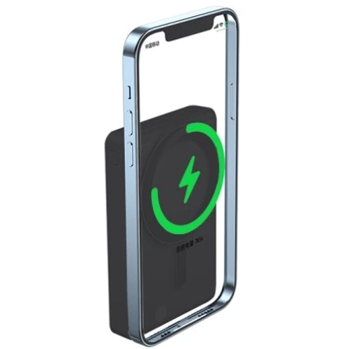 Внешний аккумулятор WIWU Power Bank 10000mAh Magnetic Wireless 15W Black (JC-20): Встроенный кабель нет