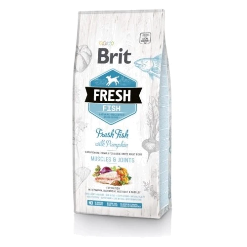 Сухой корм Brit Fresh Fish/Pumpkin для взрослых собак крупных пород 2.5 кг (8595602530786)
