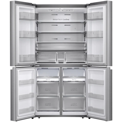Холодильник Side-by-Side Hisense RQ758N4SBSE: Расположение морозильной камеры Нижнее