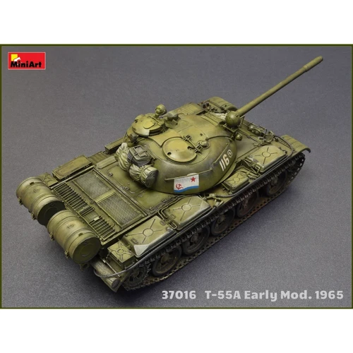 Сборная модель MiniArt Советский средний танк Т-55А образца 1965 г., ранний с интерьером (MA37016) фото 7