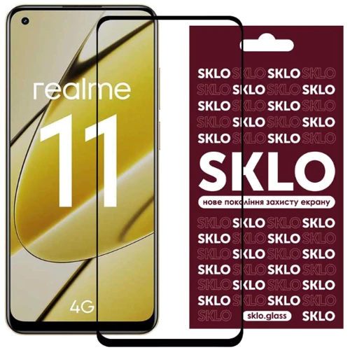 Tempered Glass Black for Realme 11 4G: Тип защитное стекло