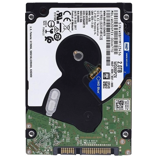 Внутренний жесткий диск WD Blue 2TB (WD20SPZX): Форм-фактор 3.5"
